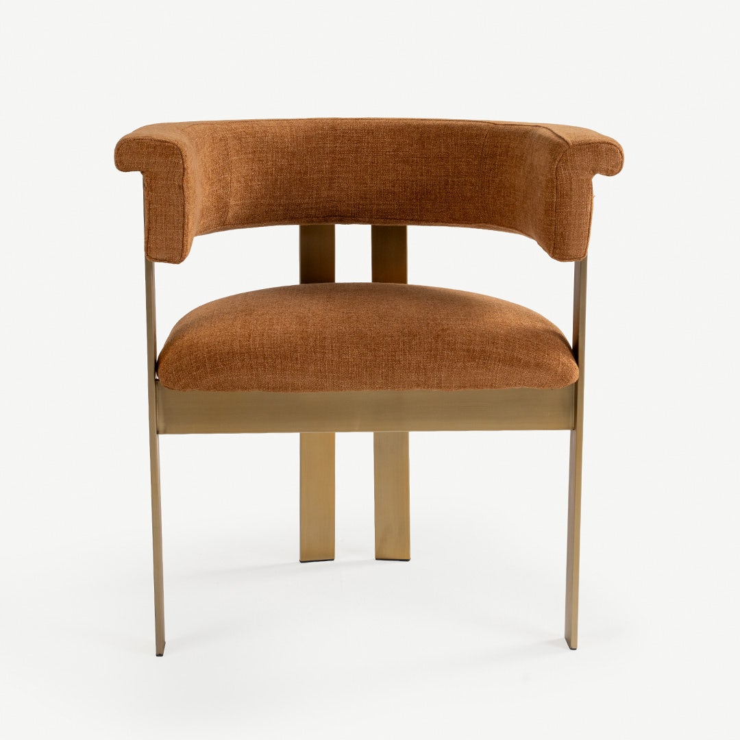 Cicero Dining Arm Chair Rust