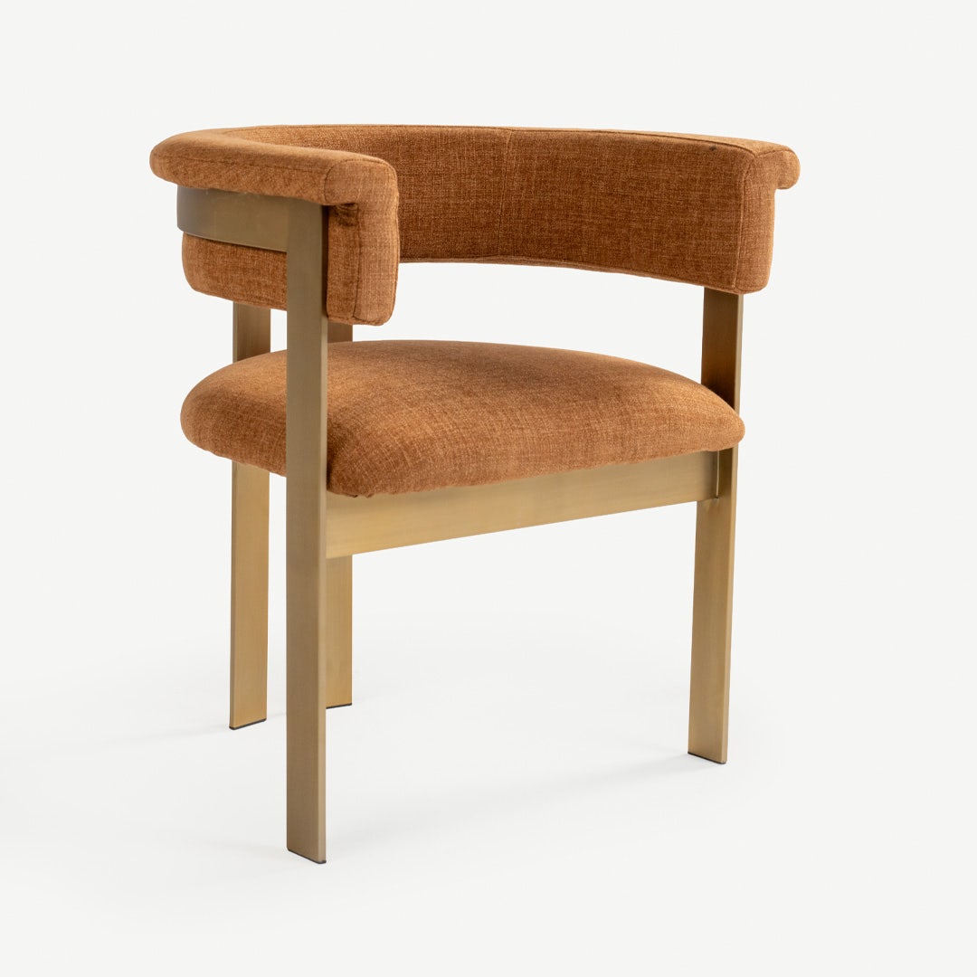 Cicero Dining Arm Chair Rust