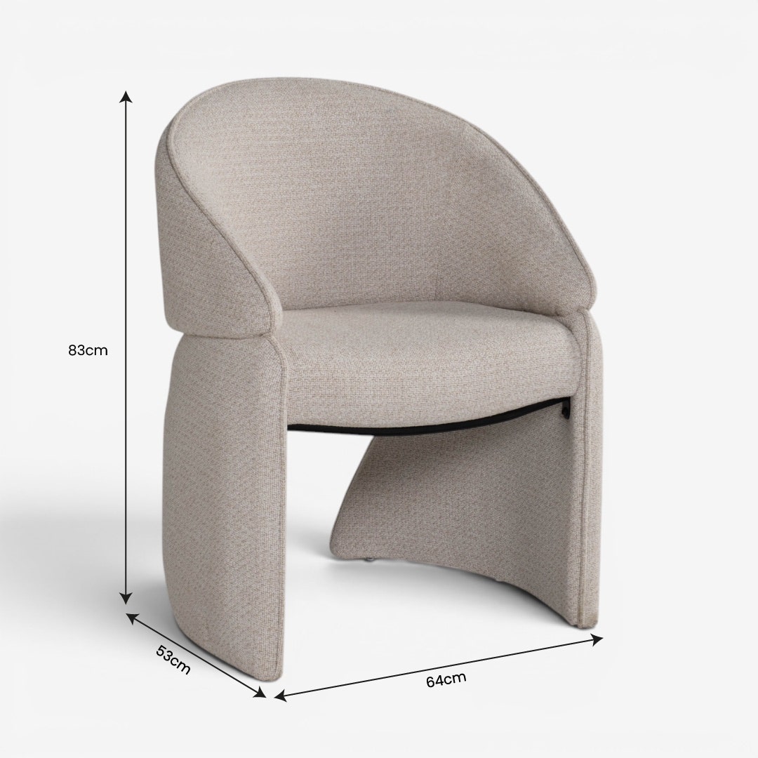 Jupiter Dining Arm Chair Greige