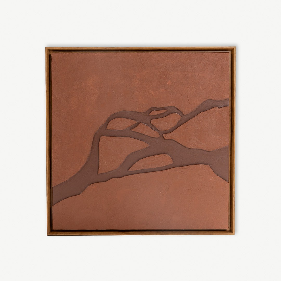 Valka Hand Painted Wall Art - 90x90cm