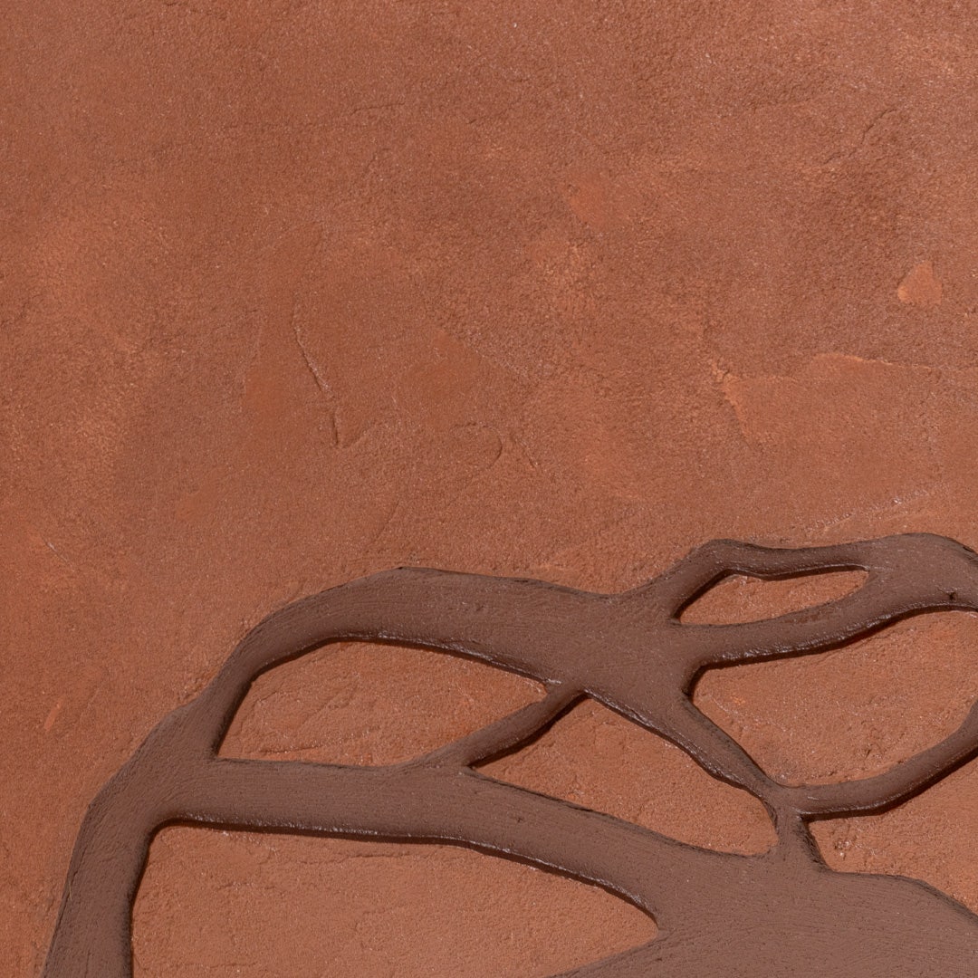 Valka Hand Painted Wall Art - 90x90cm