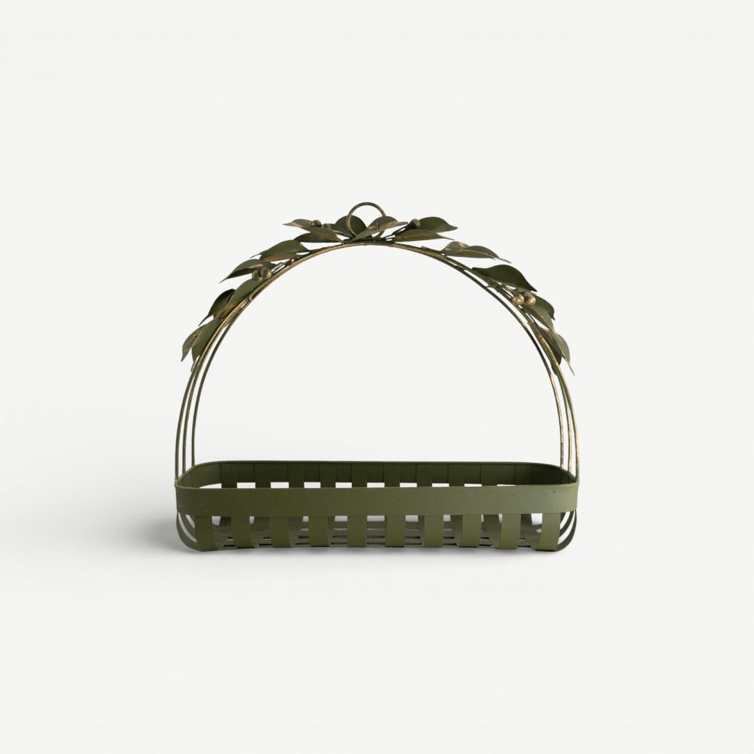 Leafy Lily Fruit Basket 36x14cm