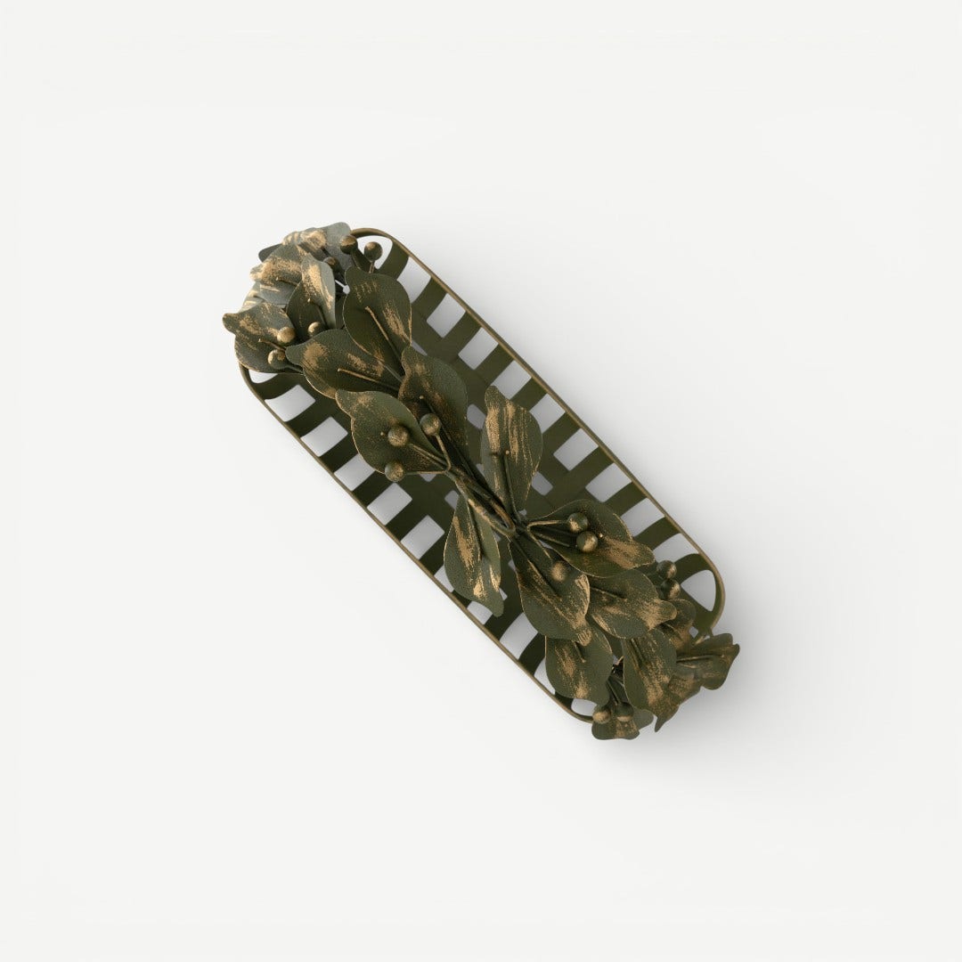 Leafy Lily Fruit Basket 36x14cm