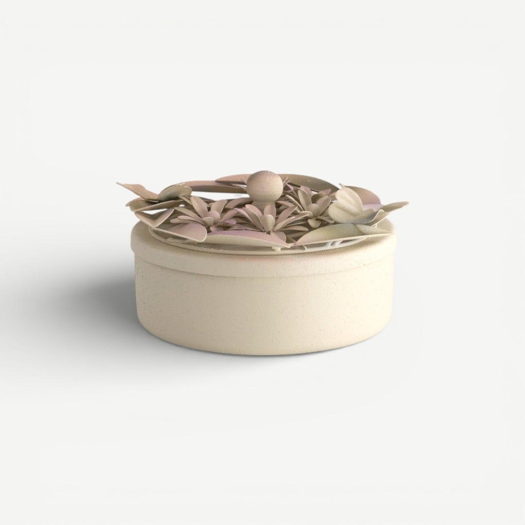 Leafy Dahlia Storage box