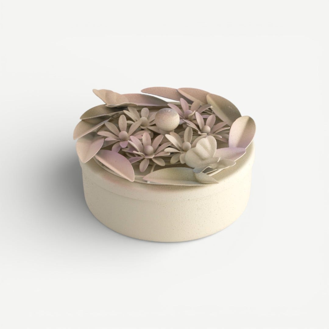 Leafy Dahlia Storage box