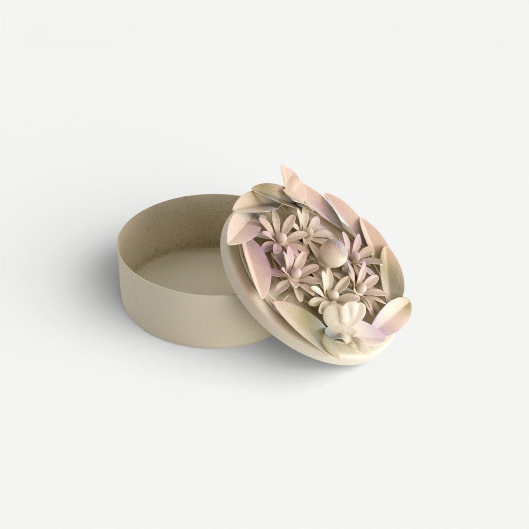 Leafy Dahlia Storage box