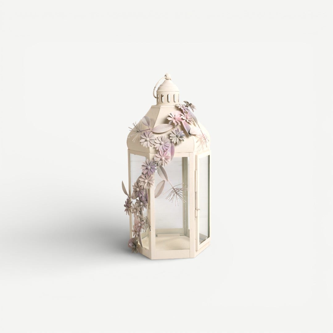 Leafy Dahlia Lantern