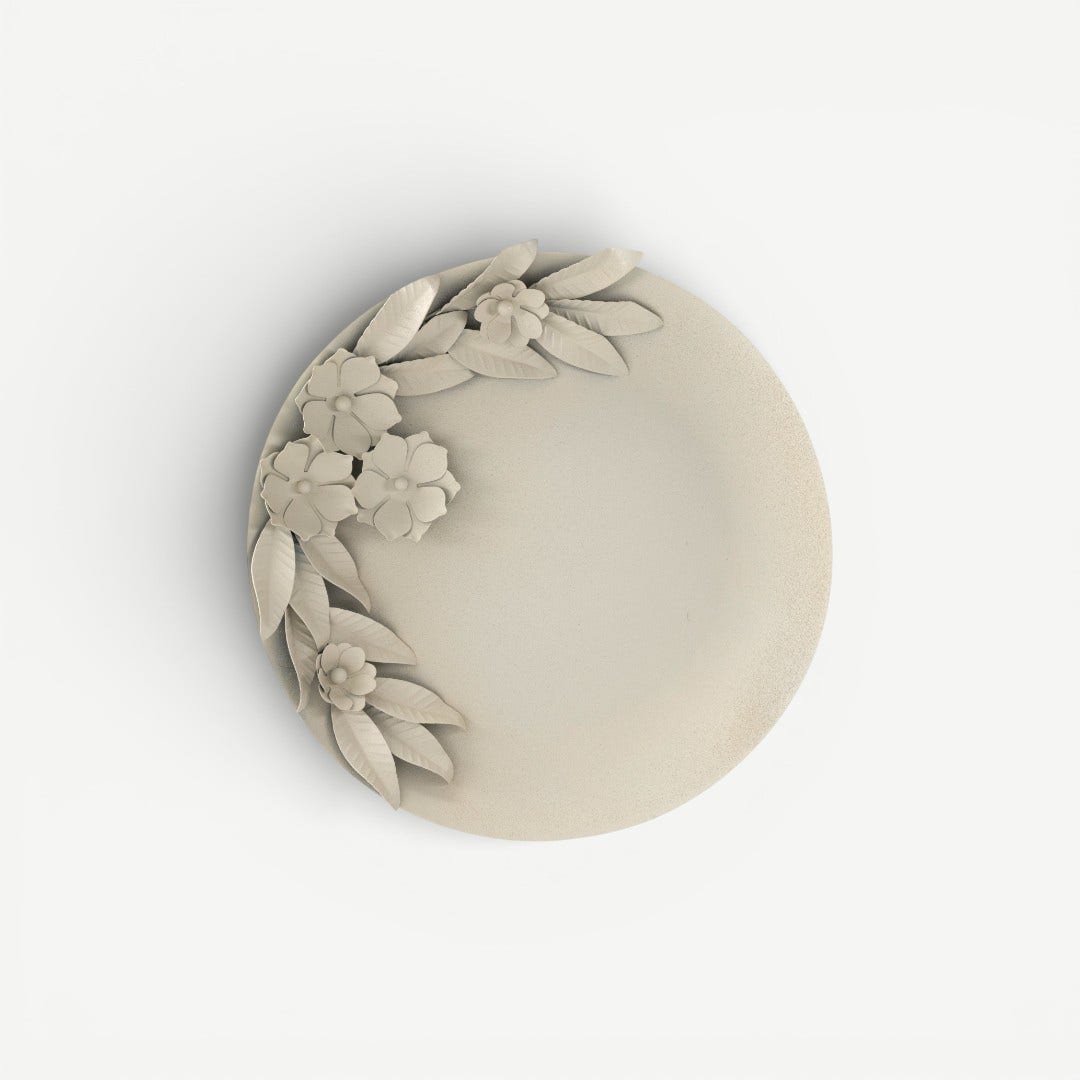 Leafy Rose Serving Tray