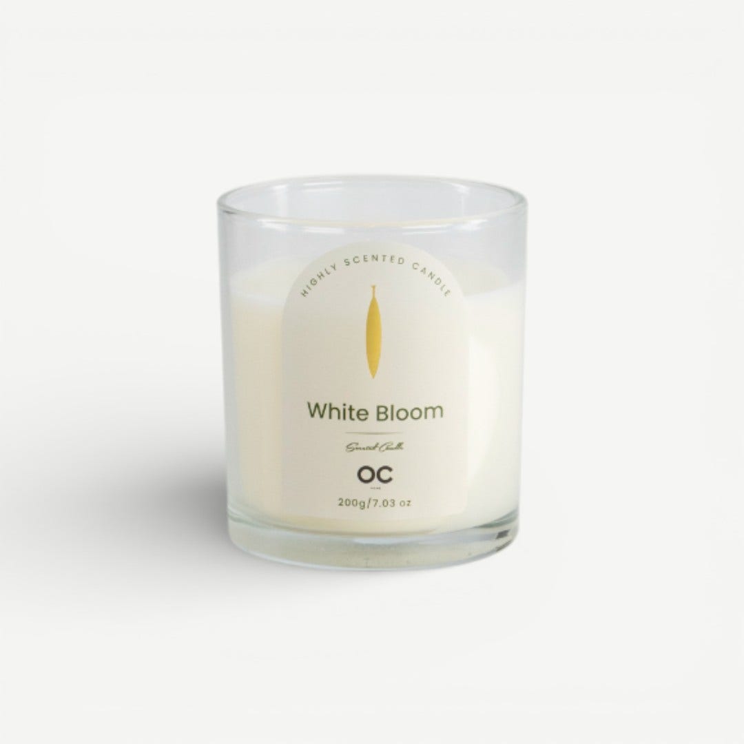 Ria Jar Candle 200g-White Bloom