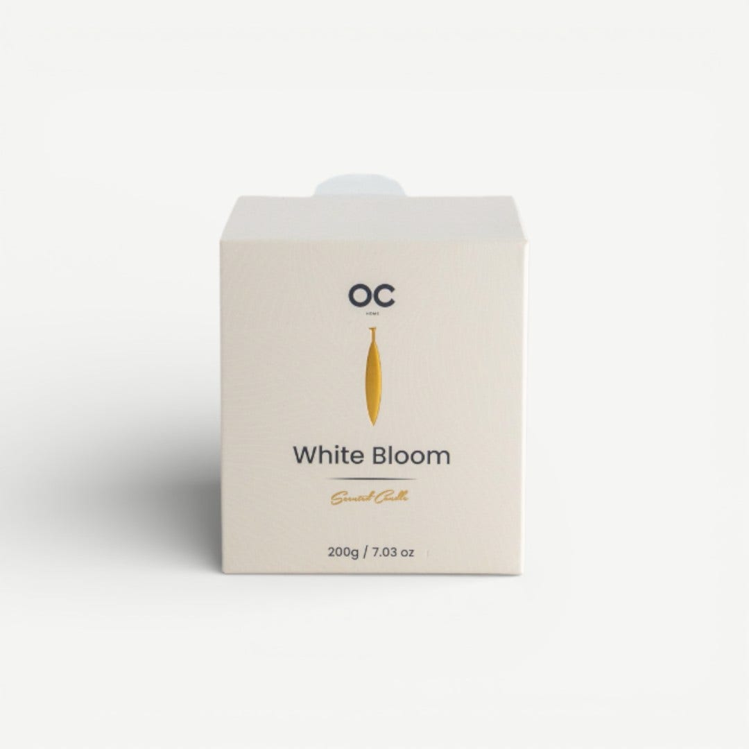 Ria Jar Candle 200g-White Bloom