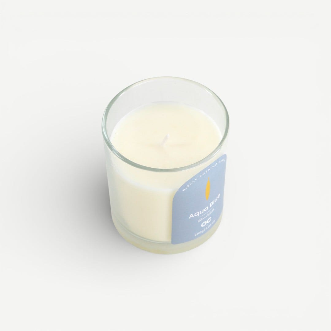 Ria Jar Candle 200g-Aqua Blue