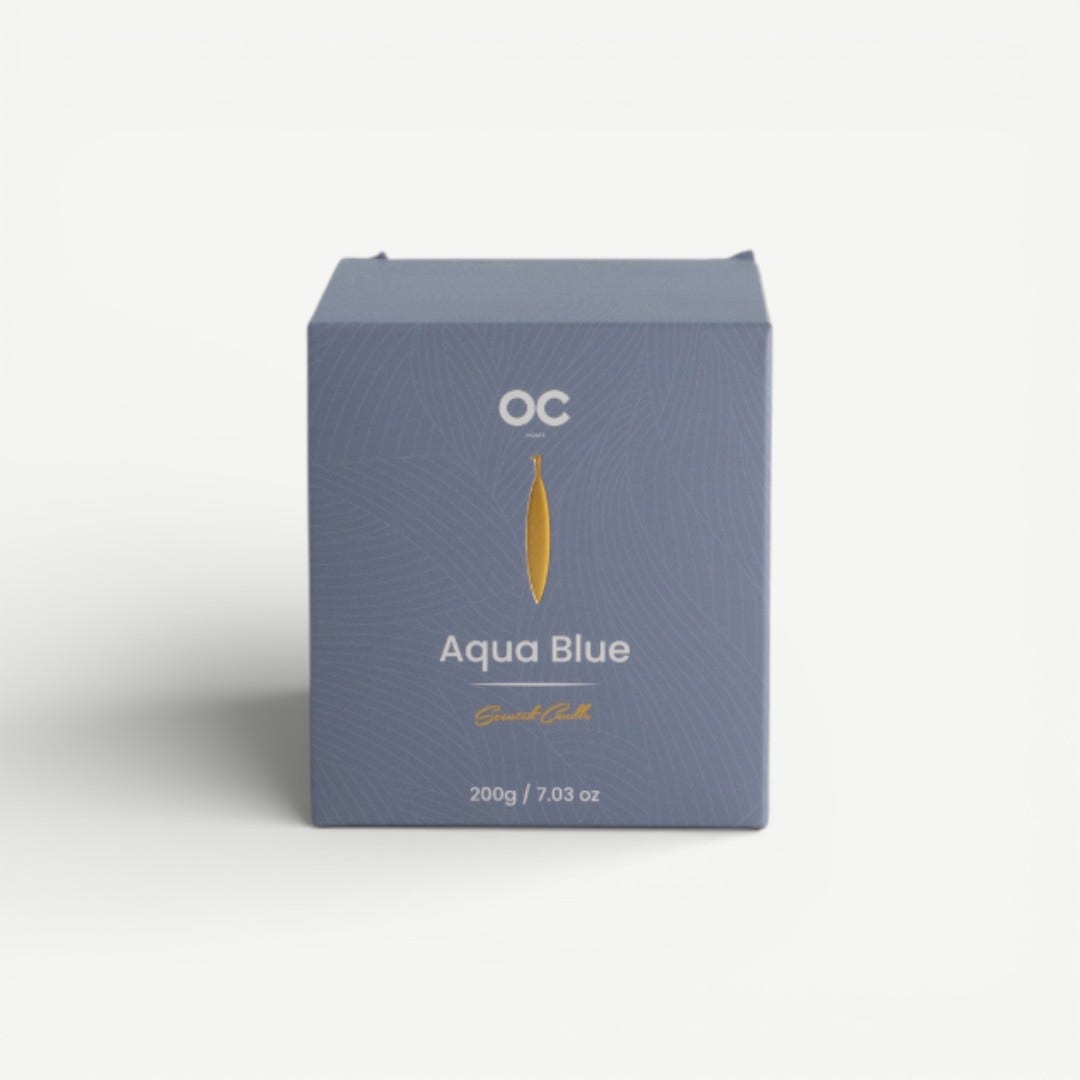Ria Jar Candle 200g-Aqua Blue