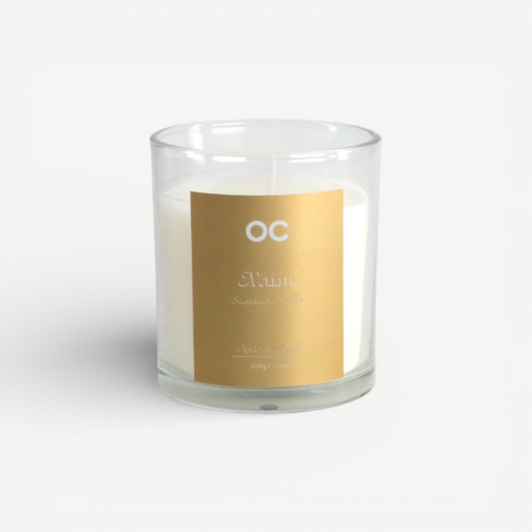 نعيم شمعة في جرة 200 جم - عنبر وعود