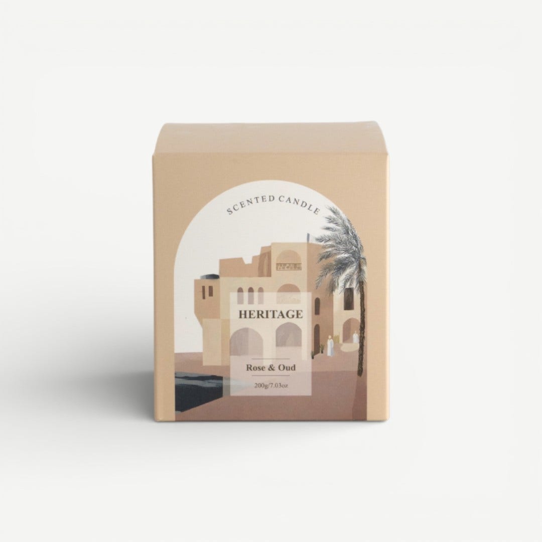 Heritage Jar Candle 200g - Rose & Oud