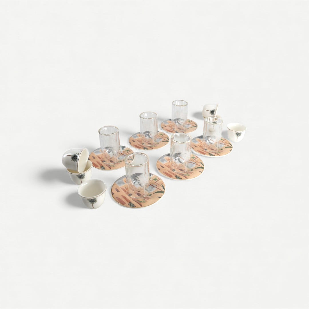 هيريتج طقم شاي - 18 قطعة