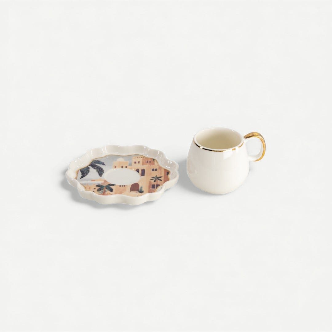 Heritage Cup & Saucer Set of 6pcs