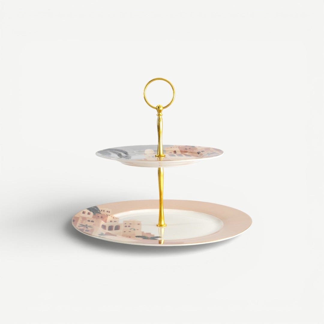 Heritage 2 Tier Dessert Stand - 27x20cm