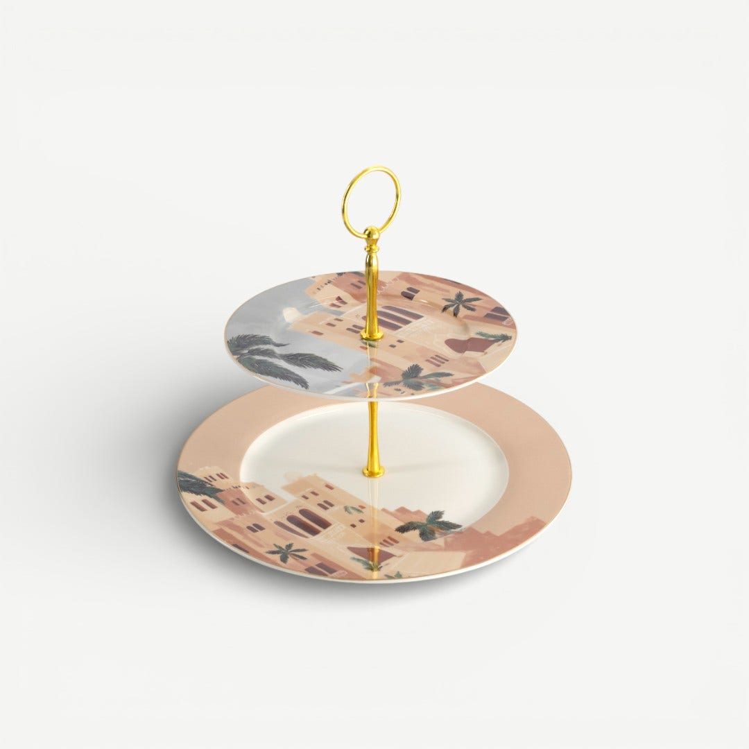 Heritage 2 Tier Dessert Stand - 27x20cm