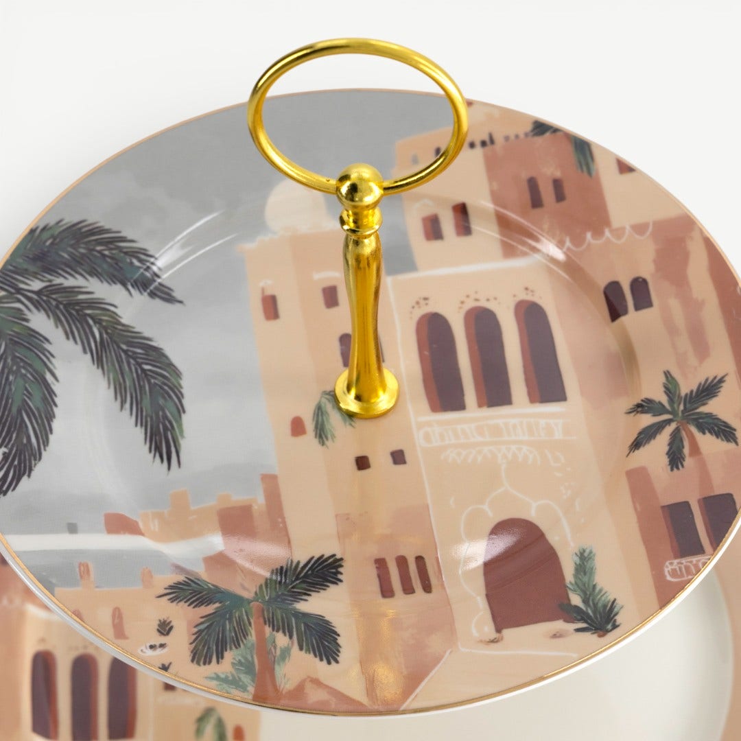 Heritage 2 Tier Dessert Stand - 27x20cm