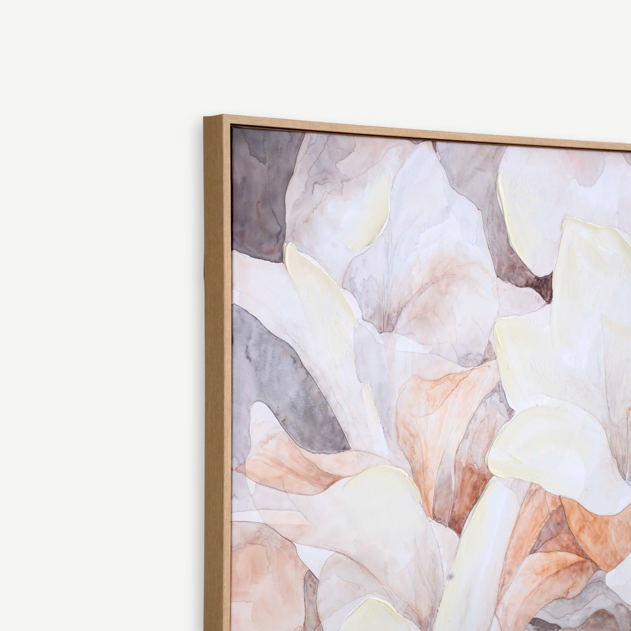 Leafy Hand Embellished Wall Art 90x120cm