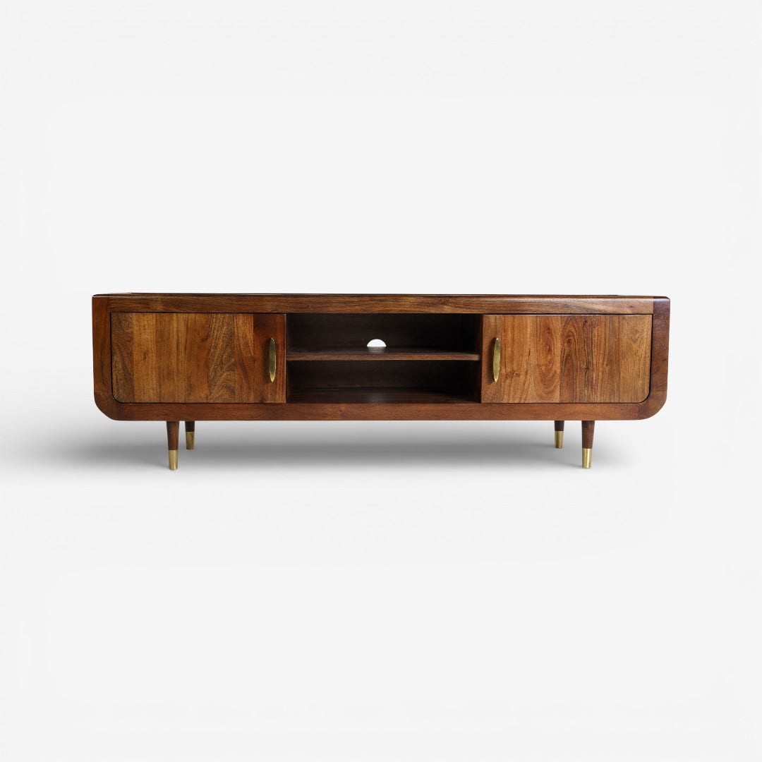 Mashrabiya TV Unit Walnut
