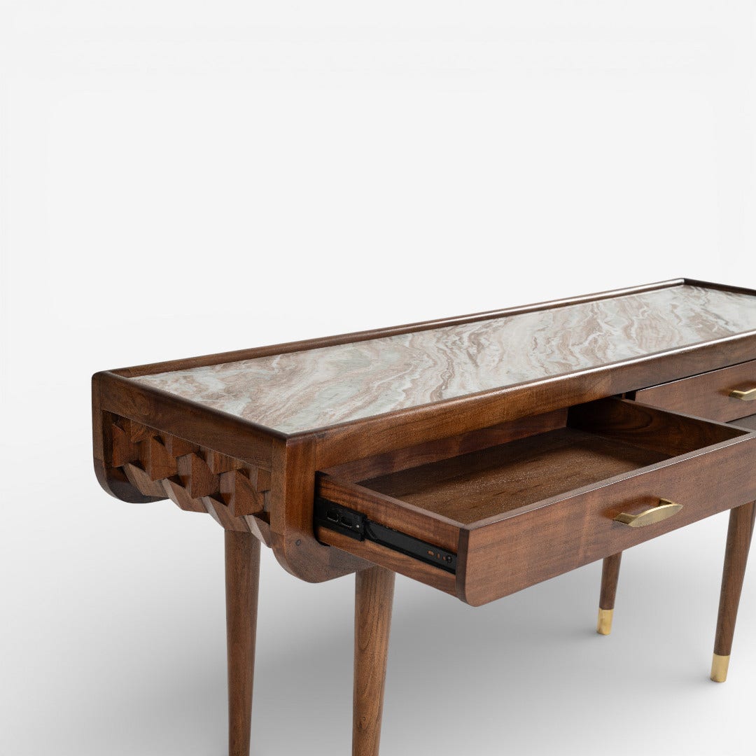 Mashrabiya Console Walnut