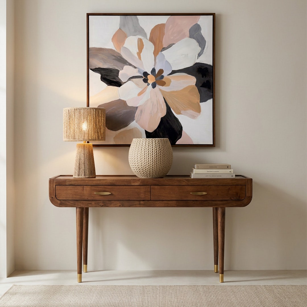 Mashrabiya Console Walnut