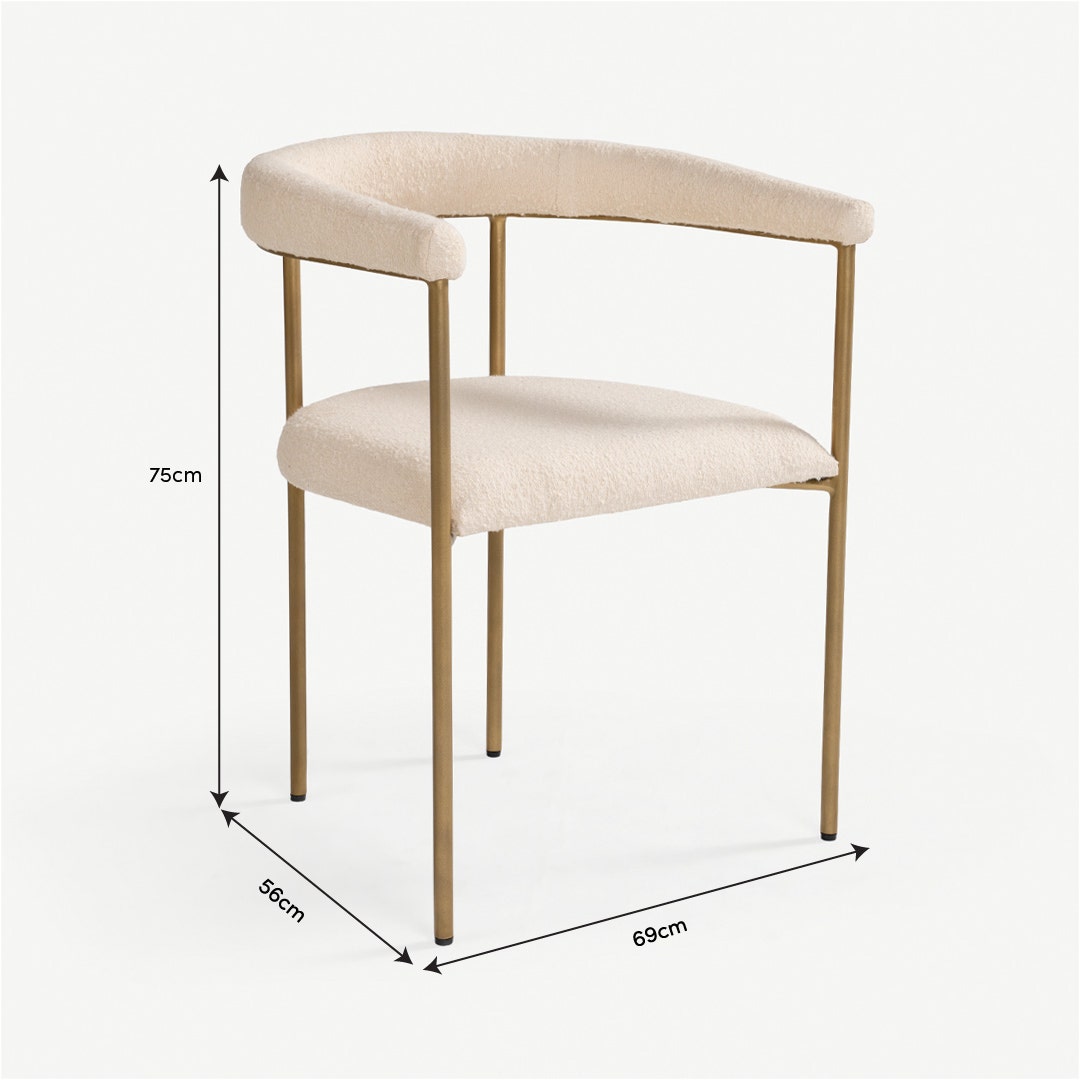 Leafy Dining Chair Ivory