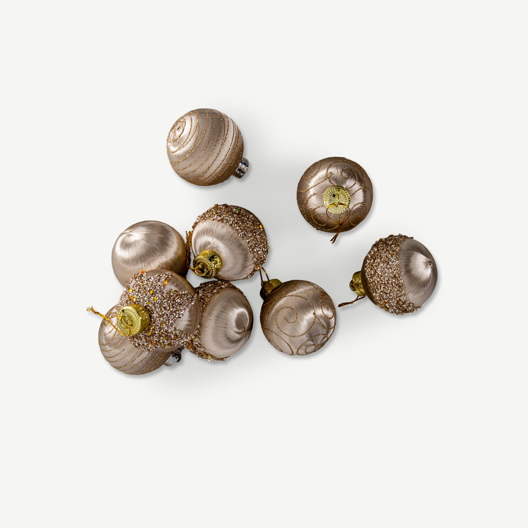 Christmas Hanging Set of 9pcs - Gold