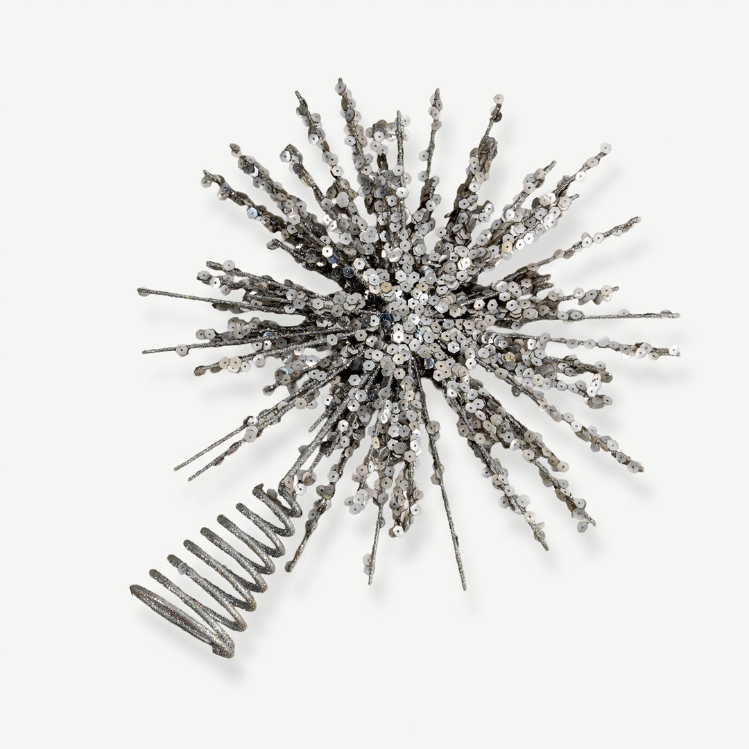 نجمة عيد ميلاد علوية - فضي