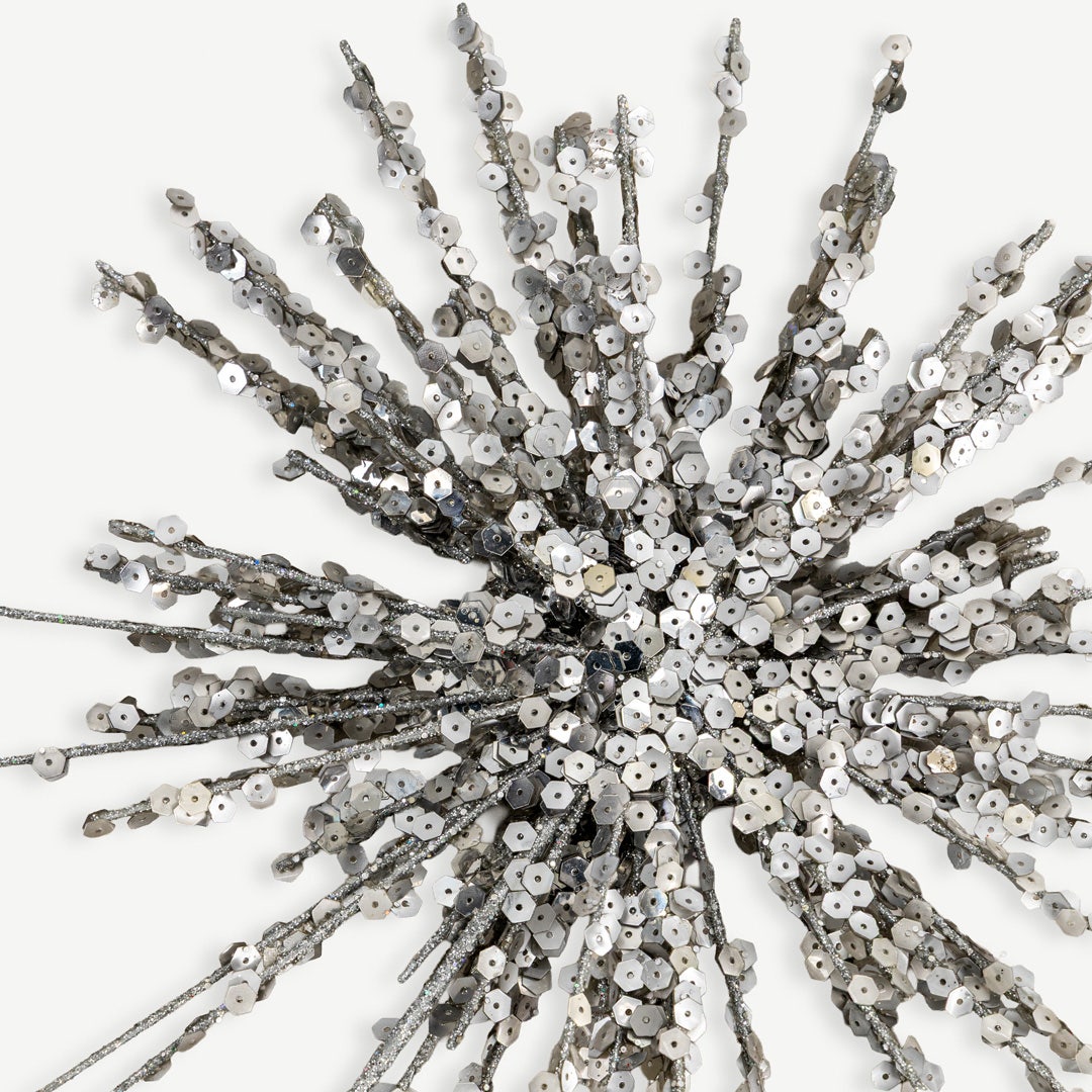 نجمة عيد ميلاد علوية - فضي