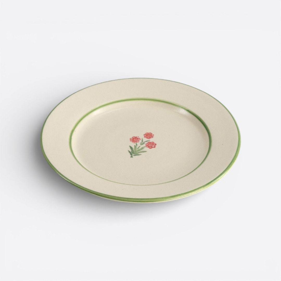 Leafy Floral Side Plate -21cm