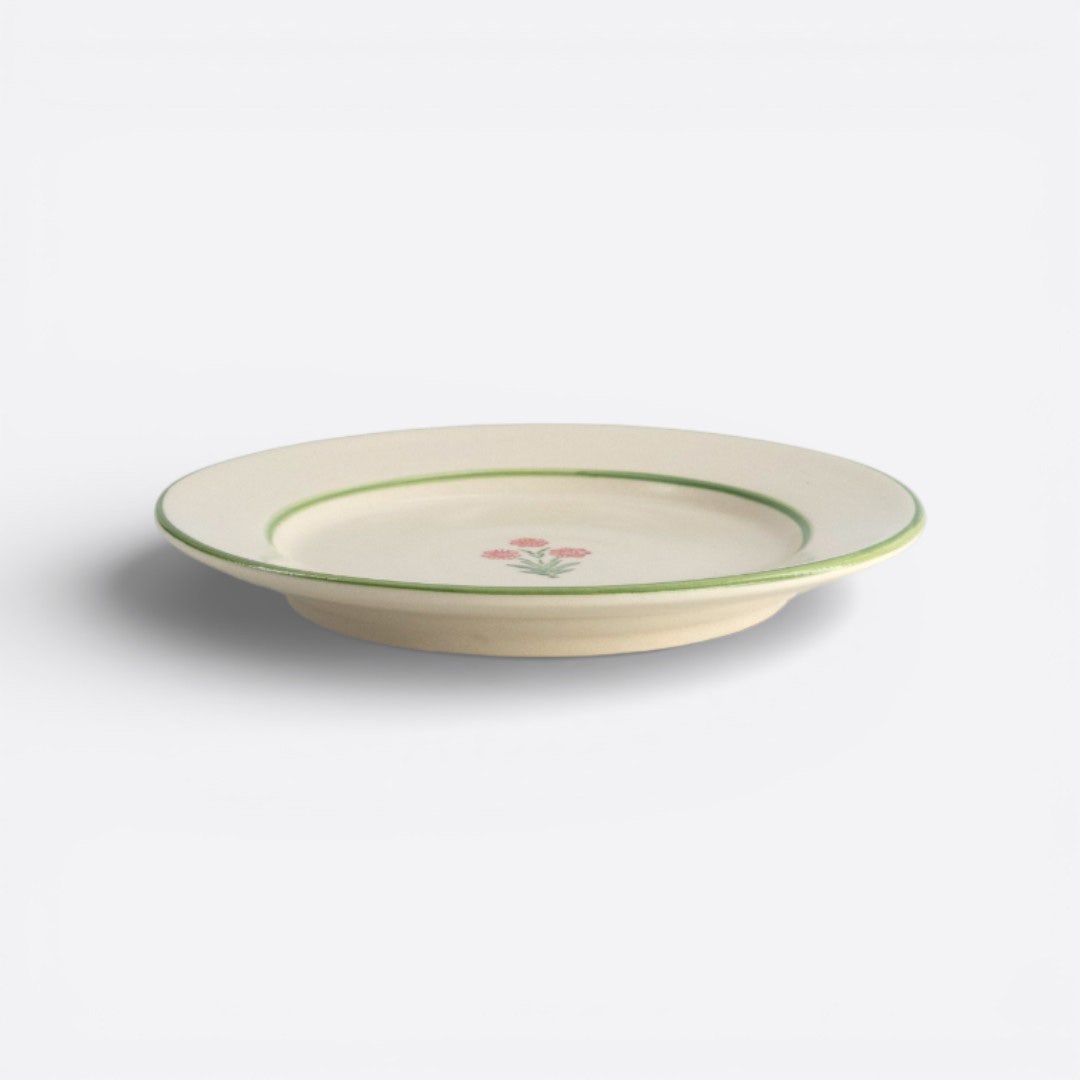 Leafy Floral Side Plate -21cm