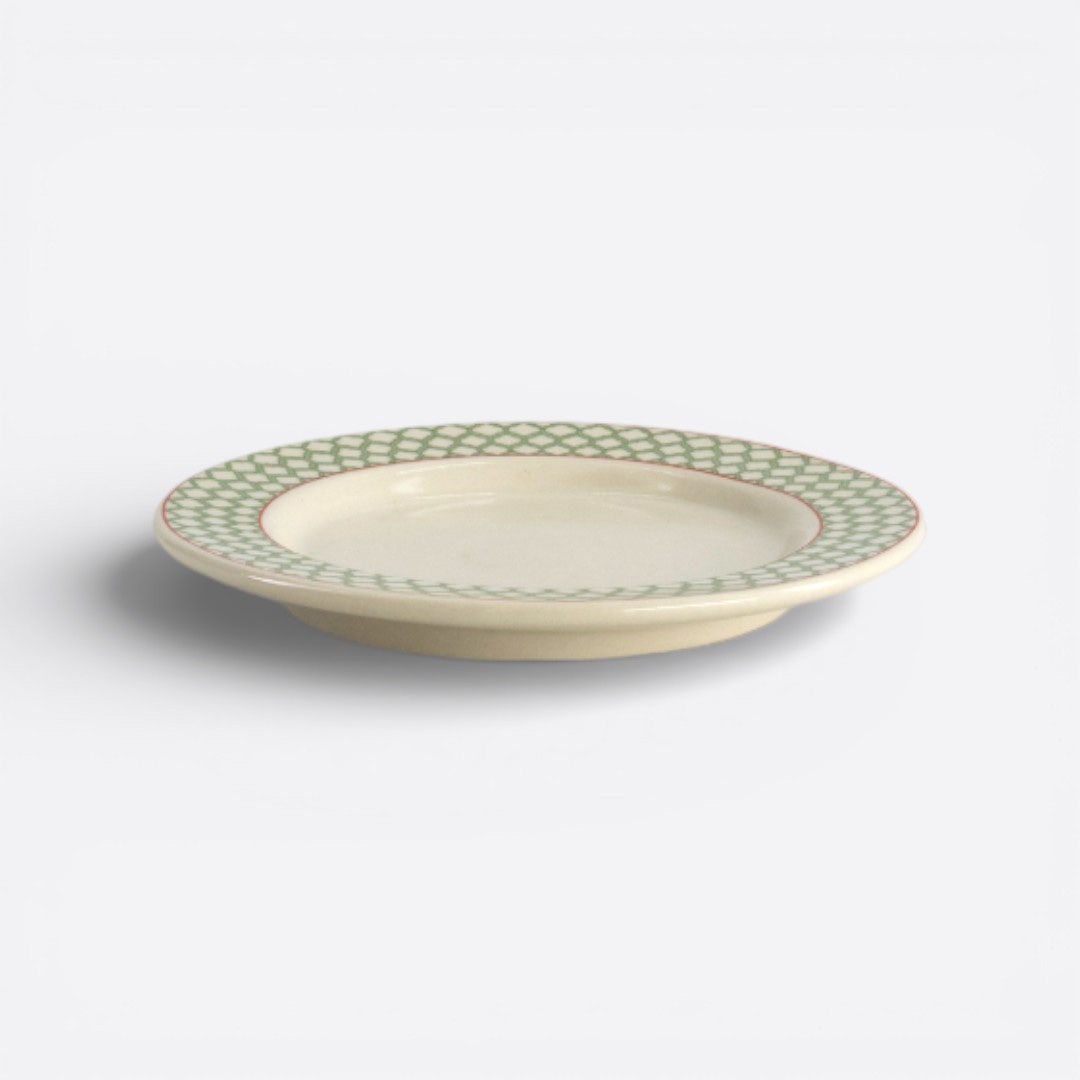 Leafy Floral Dessert Plate -16cm