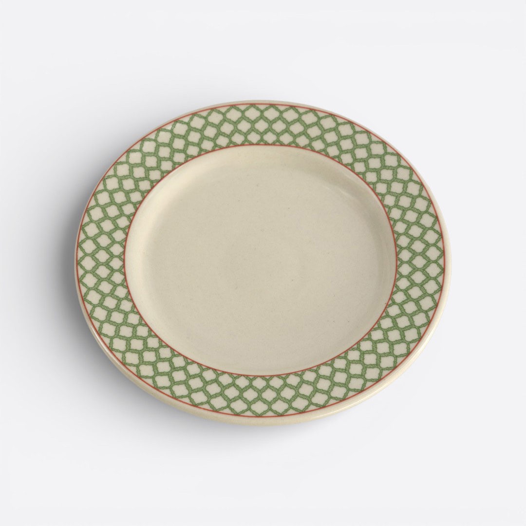 Leafy Floral Dessert Plate -16cm