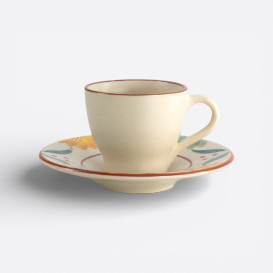 Leafy Cup And Saucer