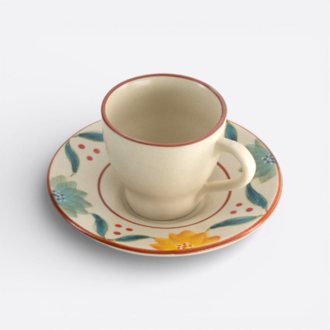 Leafy Cup And Saucer