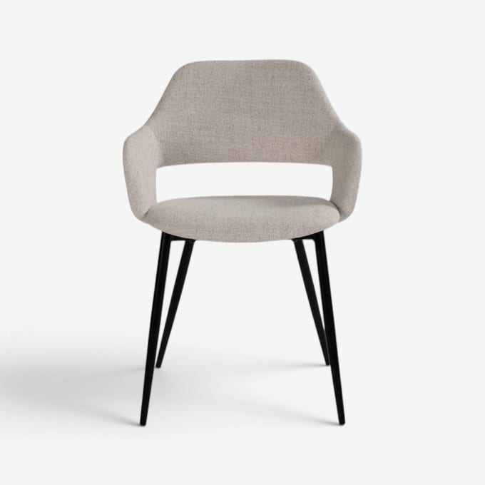 Samat Dining Arm Chair Beige Samat Dining Arm Chair Beige