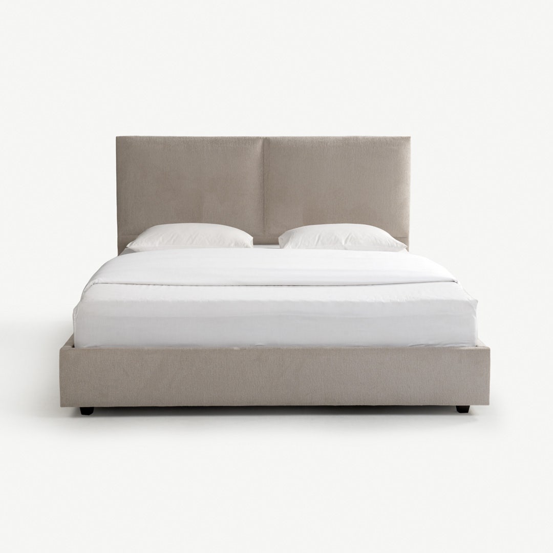 Vanses King Bed 180x200cm Beige