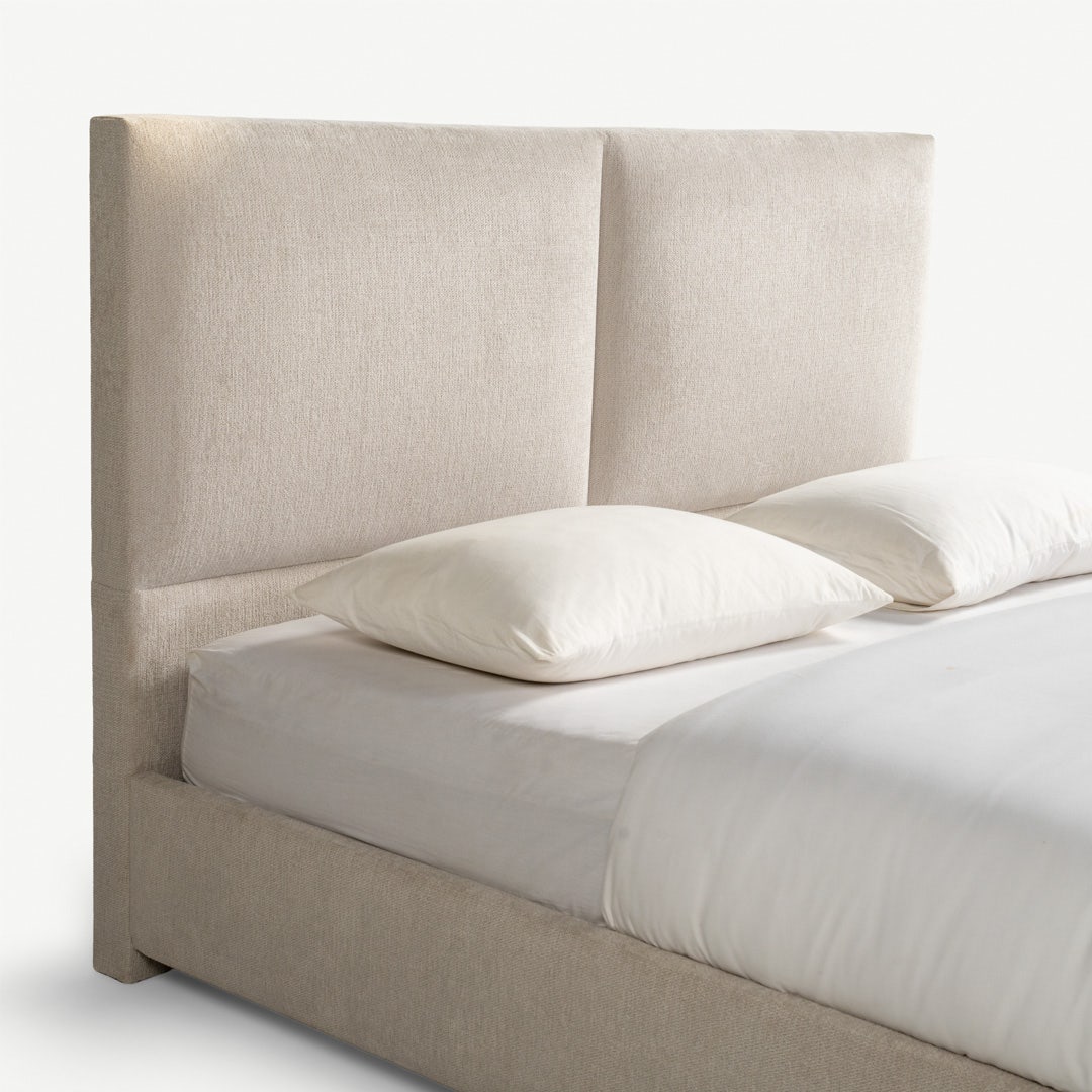 Vanses King Bed 180x200cm Beige