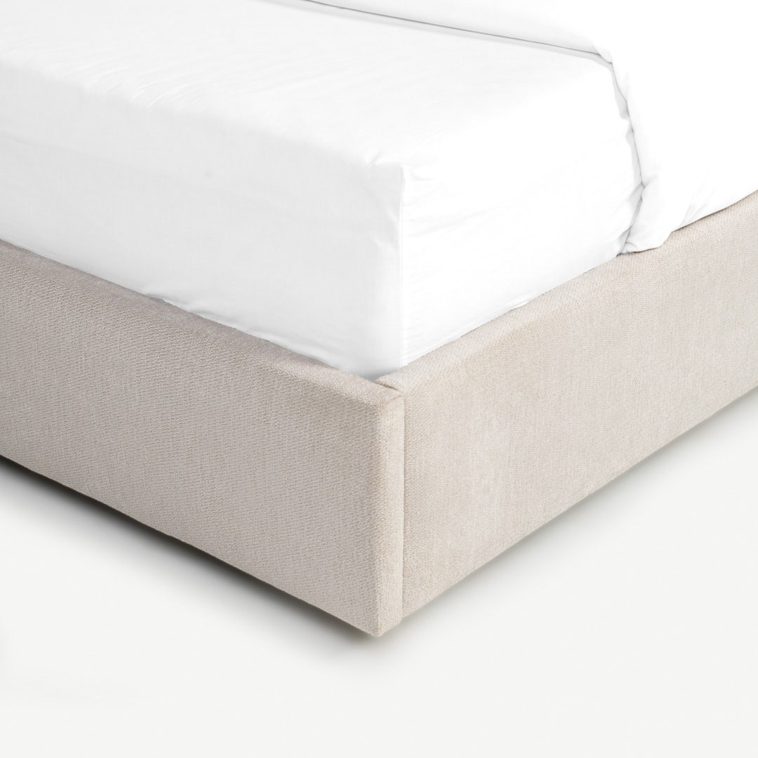 Vanses King Bed 180x200cm Beige