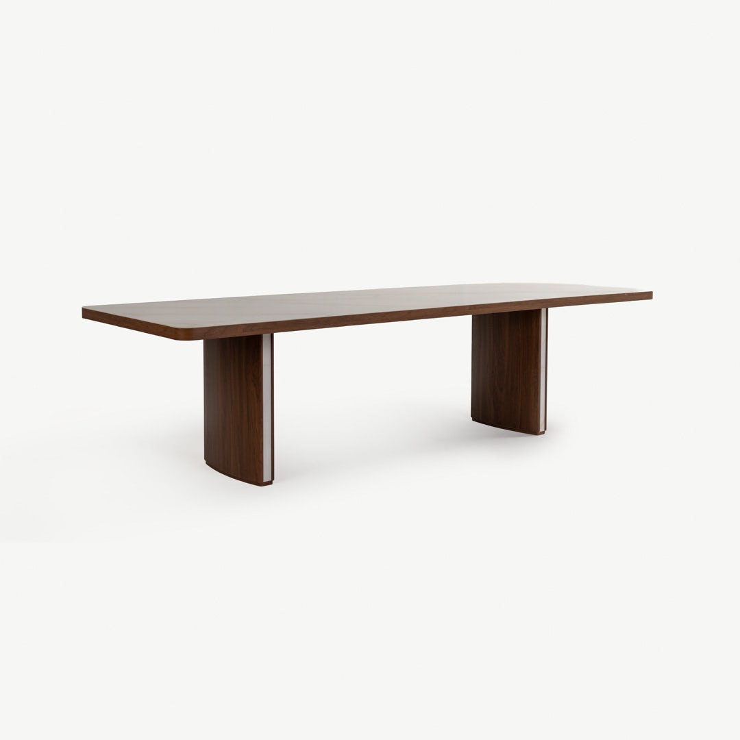 Kingsley 10 Seater Dining Table Walnut