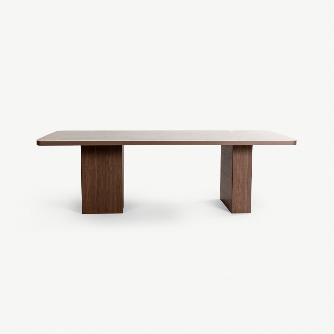 Issac 8 Seater Dining Table Beige