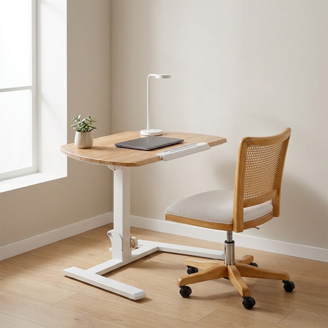 Dafina Adjustable Desk Natural