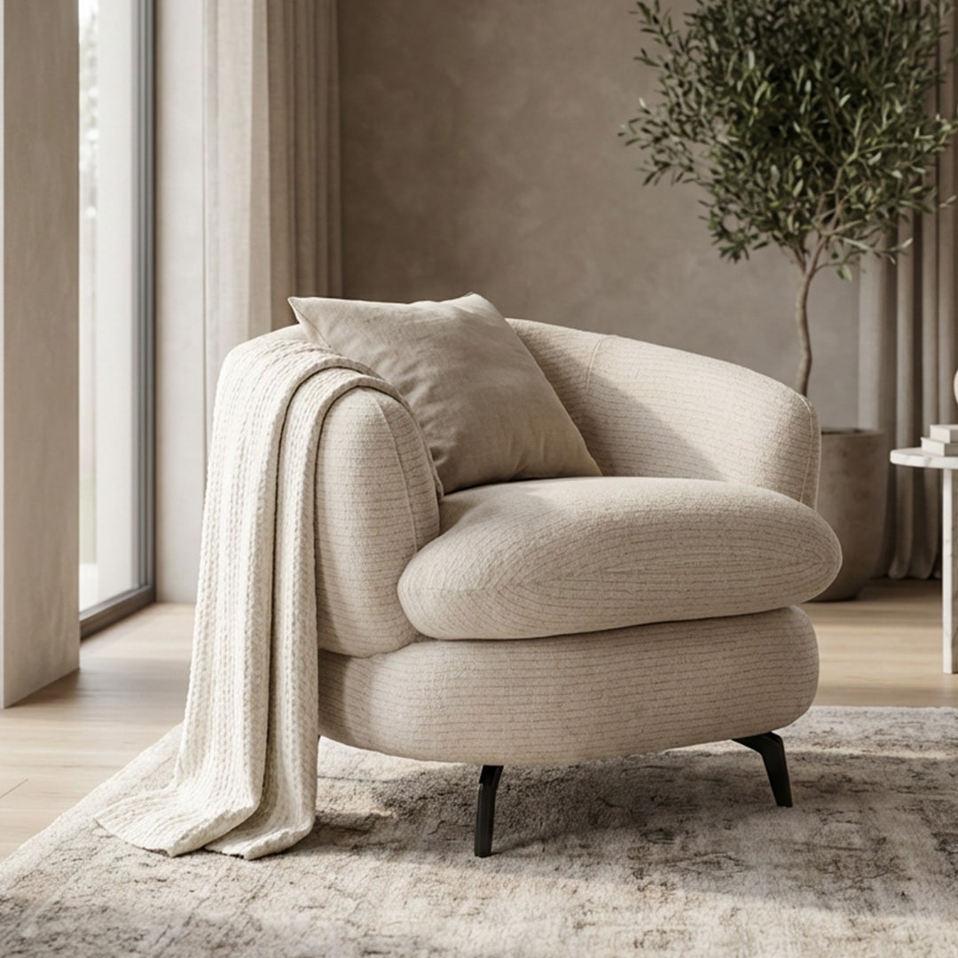 Berit Accent Chair Ivory