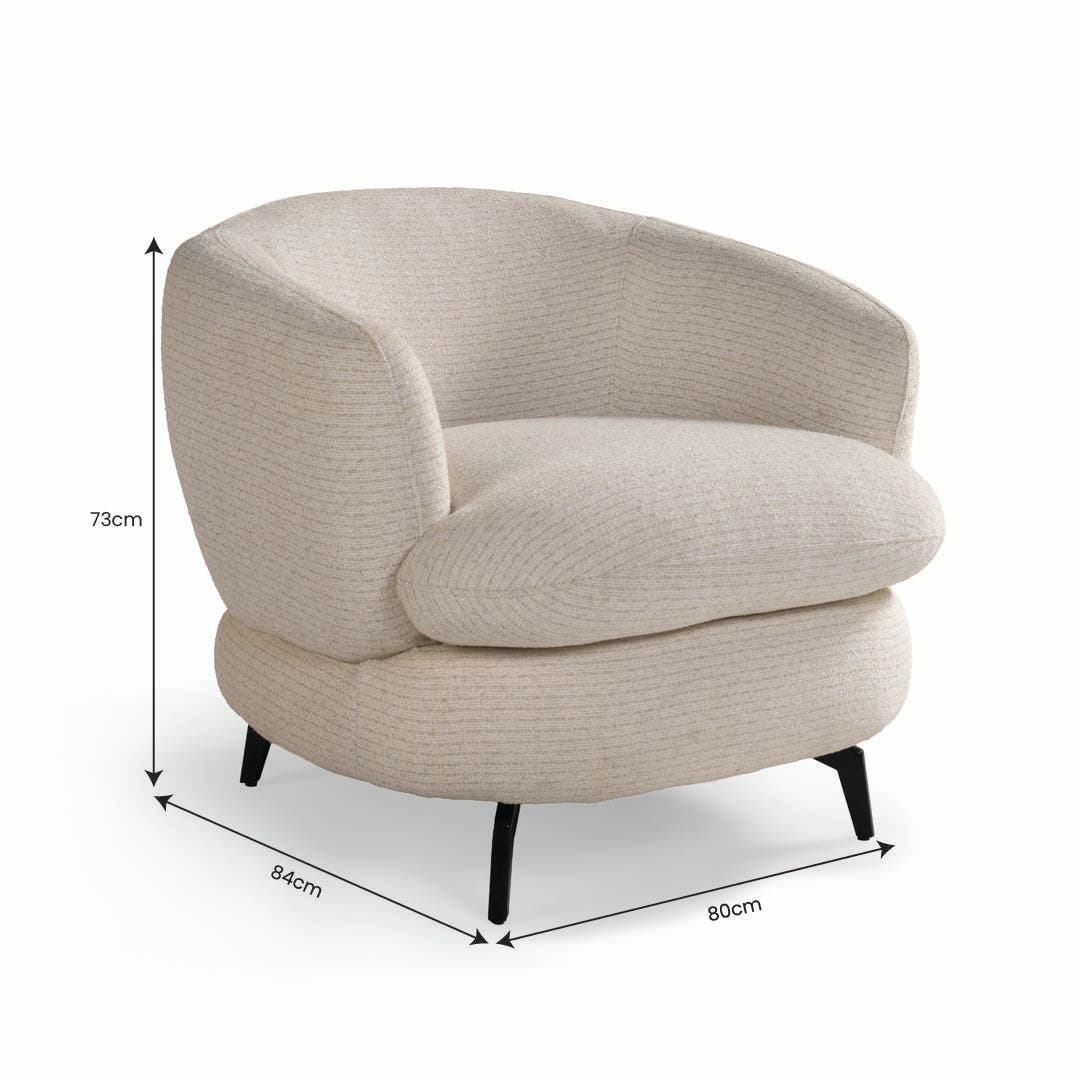 Berit Accent Chair Ivory