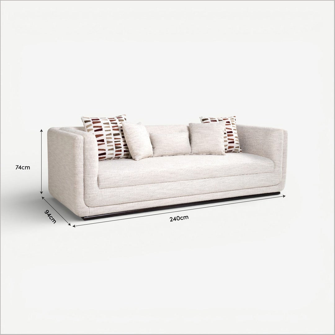 Heritage II 3 Seater Sofa Ivory