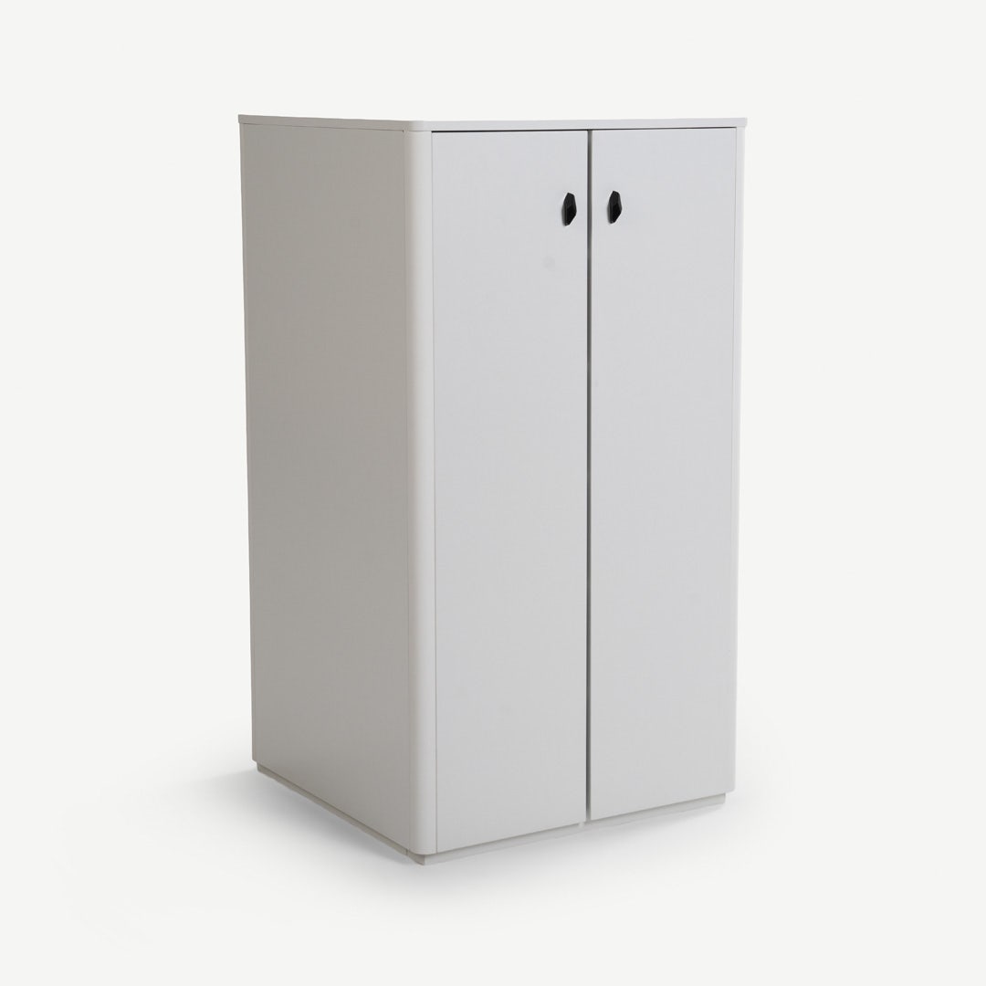 Yov 24-Pair Rotating Shoe Cabinet White