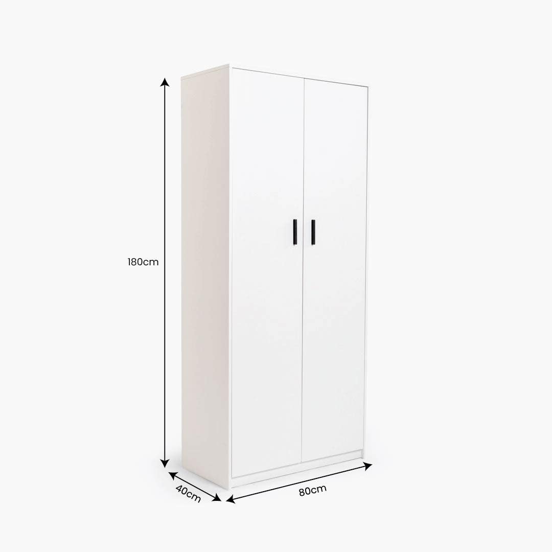 Nivel ll 28-Pair Shoe Cabinet White