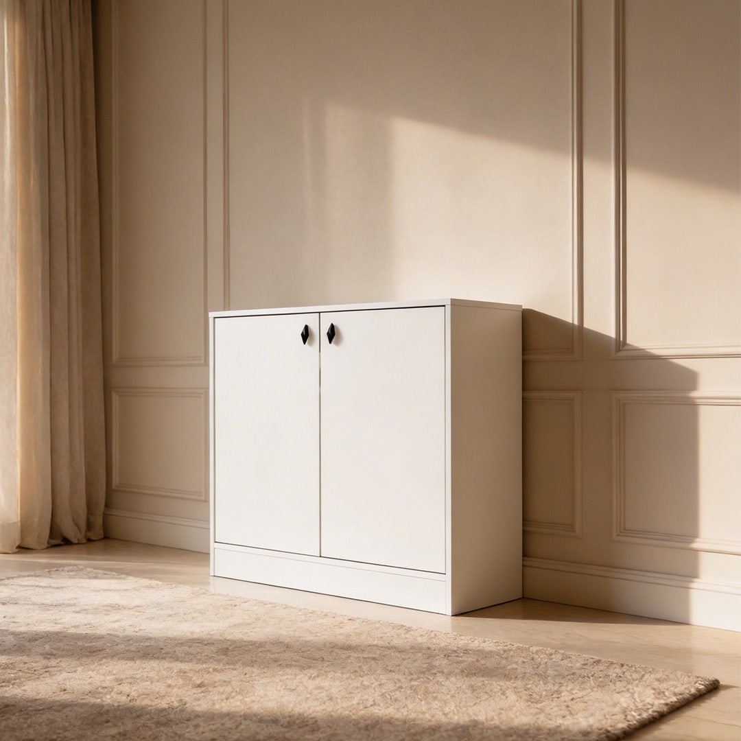 Bilin 10-Pair Shoe Cabinet White